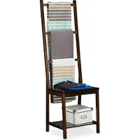 Relaxdays Handdoekhouders + handdoekhaken, Handdoekhouder ladder