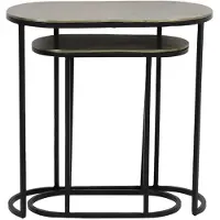 Light & Living bijzettafel bocov 53x26x53cm - set van 2
