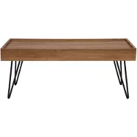 Beliani WELTON - Salontafel-Donkere houtkleur-MDF
