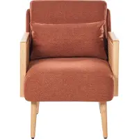 Beliani ORUM - Fauteuil-Oranje-Polyester
