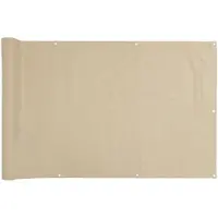vidaXL Balkonscherm 90x500 cm oxford stof beige
