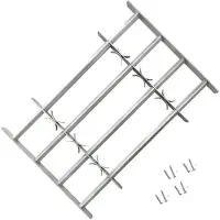 vidaXL Raammazen 700-1050 mm Gegalvaniseerd staal Zilverkleurig