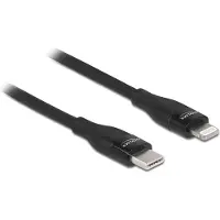 DeLOCK datakabel en oplaadkabel USB Type-C naar Lightning voor iPhone, iPad en iPod, zwart, 1 meter, MFi-gecertificeerd