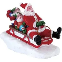 Lemax Slee n met de Kerstman