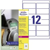 Avery-Zweckform Labels, ZW. Etiketten 99,1x42,3mm L7913-40 wit, mat, A4 40 vel
