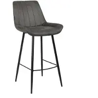 Livin24 Industriële barkruk Brooke antraciet 74 cm