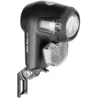 Axa Nox City 4 Lux - Fietslamp voorlicht - LED Koplamp - Fietsverlichting op Batterij - Auto/Off - Zwart