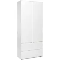 Die Möbelfundgrube IMAGE7 kast - 2 deuren + 2 laden - Mat Wit - L80 x H191 x D40 cm