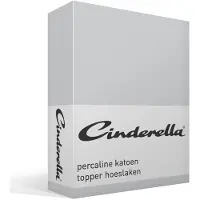 Cinderella Topper Hoeslaken Light Grey (Katoen)-200 x 210 cm