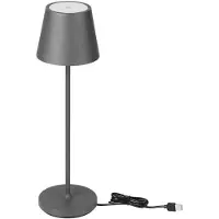 V-TAC VT-7522-G Draadloze oplaadbare tafellampen - Grijs - IP54 - 2W - 200 Lumen - 3000K - Modelnr: - VT-7522-G