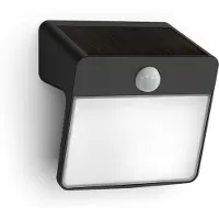 Philips myGarden Solar wandlamp met sensor | Yarixa | 2700K | IP44 | Zwart