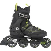 K2 Rollschuhe - F.I.T. 80 Pro - Schwarz/Grün - Inlineskates - - 40,5 - Rollschuhe