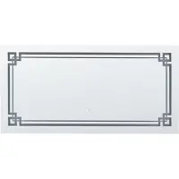 Beliani AVRANCHES - LED-spiegel - Zilver - Glas