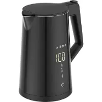 AENO EK7S - Slimme Elektrische Waterkoker - 1,7L - Temperatuurregeling - Wi-Fi & Touchscreen Bediening - Zwart