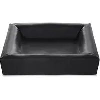 Bia Bed bed kunstleer hoes hondenmand zwart 70x60x15cm