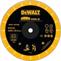 DeWalt DT3752-QZ DT3752-QZ Diamanten doorslijpschijf Diameter 355 mm Boordiameter 25.4 mm Metaal 1 stuk(s)