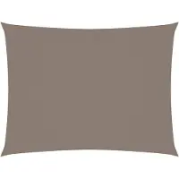 vidaXL Zonnescherm rechthoekig 3x4,5 m oxford stof taupe