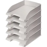 Leitz 5227 Plus brievenbak grijs (5 stuks)