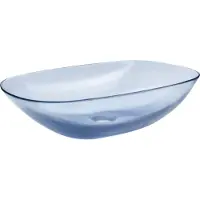 Beliani MOENGO - Wastafel - Blauw - Solide ondergrond