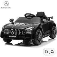 Mercedes GT-R AMG Elektrische Kinderauto 12V - Zwart