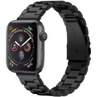 Spigen Modern Fit RVS Apple Watch 49 / 46 / 45 / 44 Mm Bandje Zwart