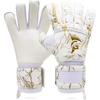 Gladiator Sports Rodu Keepershandschoenen Wit Goud