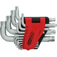 Ks Tools 151.4610 TX Haakse schroevendraaierset T 8, T 10, T 15, T 20, T 25, T 27, T 30, T 40, T 45, T 50, T 55, T 60, T 70, T 80 14-delig