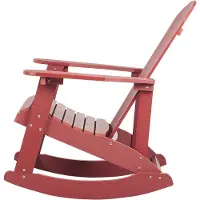 Beliani ADIRONDACK - Schommelstoel-Rood-Kunsthout