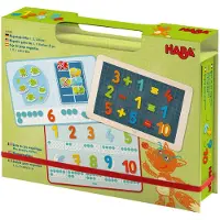 Haba Magnetische speldoos 1 2 3 Cijfers en jij - 158 magnetische onderdelen in kartonnen reisetui