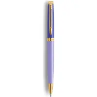 Waterman Hémisphère Balpen | metaal-paarse lak met verguld detail | medium punt | geschenkverpakking