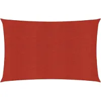 vidaXL Zonnezeil 160 g/m² 3,5x5 m HDPE rood