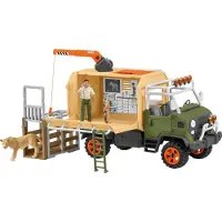 Schleich WILD LIFE Speelfigurenset - Grote Reddingstruck voor Dieren - Kinderspeelgoed voor Jongens en Meisjes - 3 tot 8 jaar - 10 onderdelen - 42475