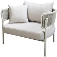 Yoi Loungestoel Camilo Alu Salix / Flax Beige