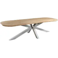 Yoi Tuintafel Noas Alu Salix / Teak 280 x 100 cm