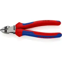 Knipex Afstrip-zijsnijtang | Meer-componentengrepen | Zwart geatramenteerd | Lengte 160 mm | Zelfbedieningskaart/blister - 14 22 160 SB