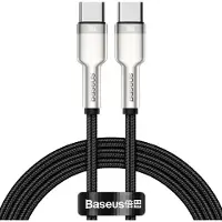 Baseus Cafule Series USB-C naar USB-C kabel - Metaal - 100 Watt - 1 meter - Zwart