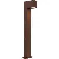 QAZQA Industriële staande buitenlamp roestbruin 65 cm IP44 - Baleno