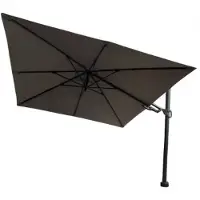 Borek Barletta vrijhangende zweefparasol 3x3 m. grijs