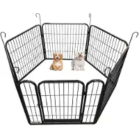 MaxxPet Puppyren - Hondenbench - Hondenren- Puppyren met 6 kennelpanelen - Staal -60 x 60 cm