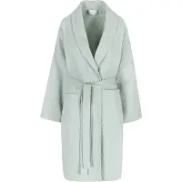 Casilin - Badjas voor Dames en Heren - Maat S - Sauna Wafelbadjas Voor Volwassen - Met riem - Katoen - Absorberend - Wasmachinebestendig - Groen