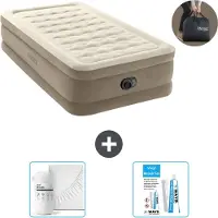 Intex Luchtbed 1-Persoons + Accessoires (3-delig)