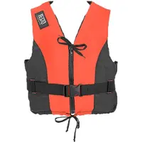 Besto Dinghy Zipper zwemvest oranje/zwart