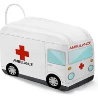 Balvi toilettas Ambulance 17 x 24 cm PVC wit