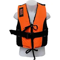 Besto Dinghy 50n Life Jacket Oranje,Zwart XS