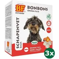 BF Petfood 3x80 st Biofood schapenvet mini bonbons zalm