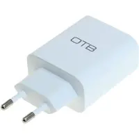 OTB USB thuislader met 2 poorten - recht - 2,4A / wit