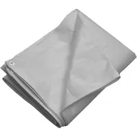 vidaXL Afdekkleed, 260 g/m², 3x6 meter, grijs, HDPE