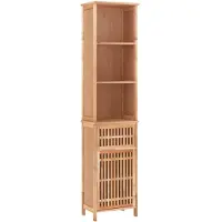 vidaXL Badkamerkast 42x29x182 cm massief walnotenhout