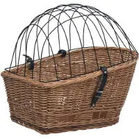 vidaXL Fietsmand voor bagagedrager 55x31x36 cm natuurlijk wilgen
