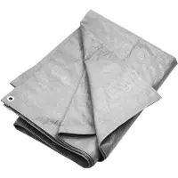 vidaXL Dekzeil 180 g/m² 3x3 m HDPE grijs